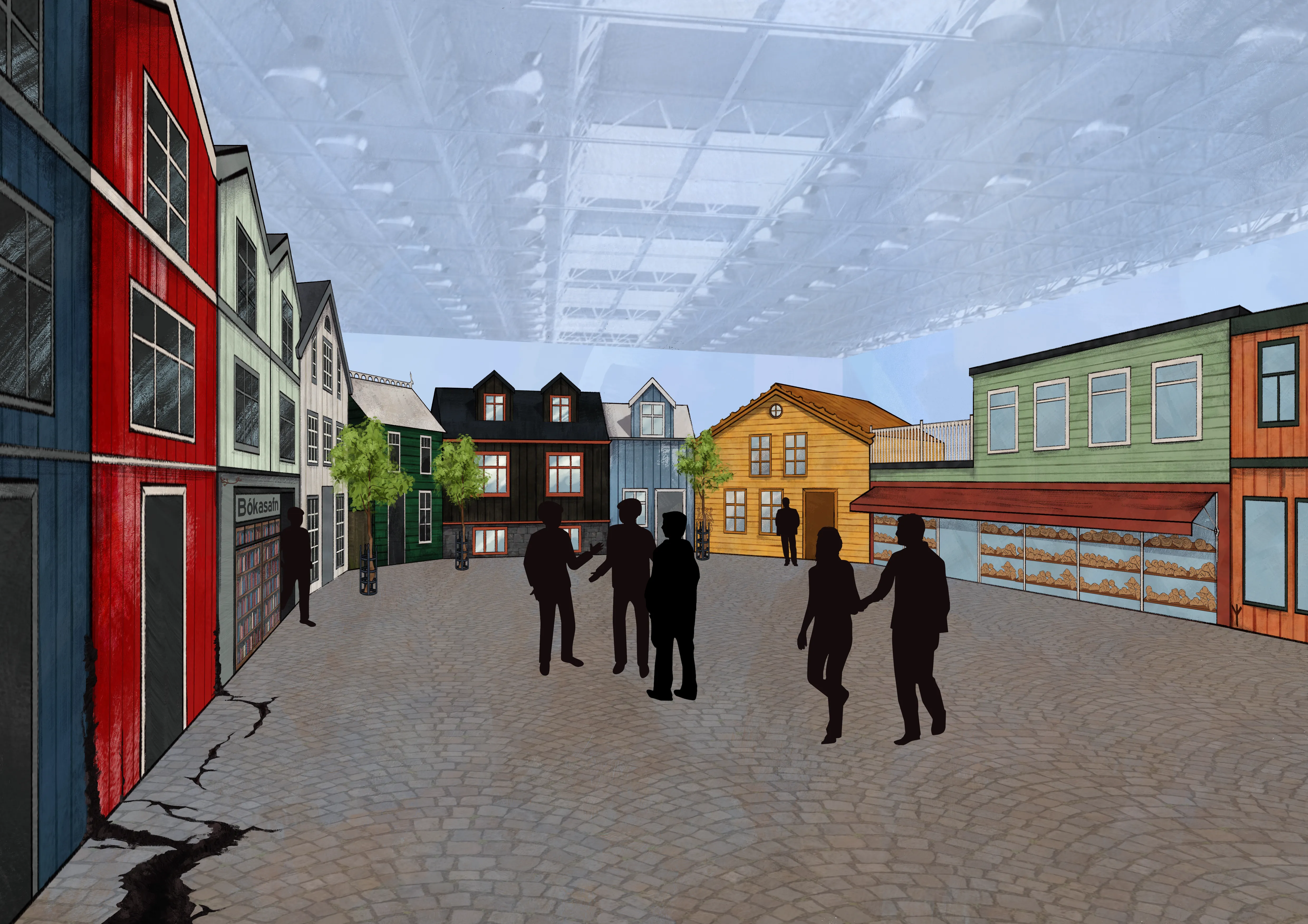 Artist impression of Reykgras, by Elly Richards